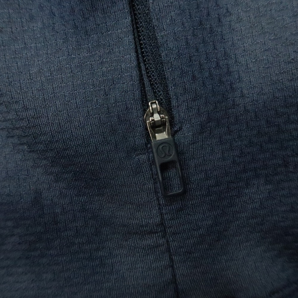 Lululemon Hoodie Mens Small Blue Textured Tech Pullover Long Sleeve Hooded - Picture 5 of 10